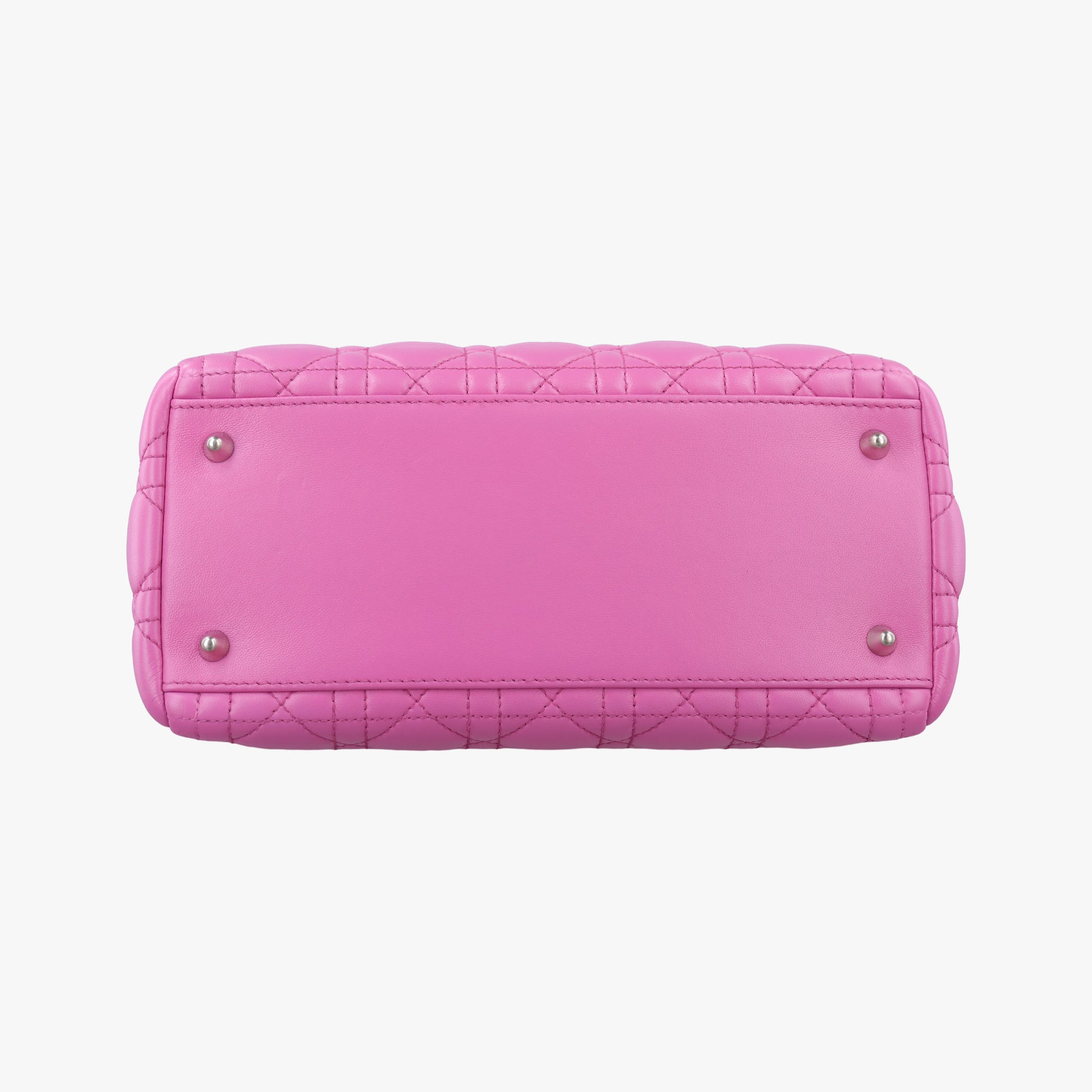 Pre-owned Christian Dior Lady Dior Pink lambskin  shoulderbag | stylenewstar