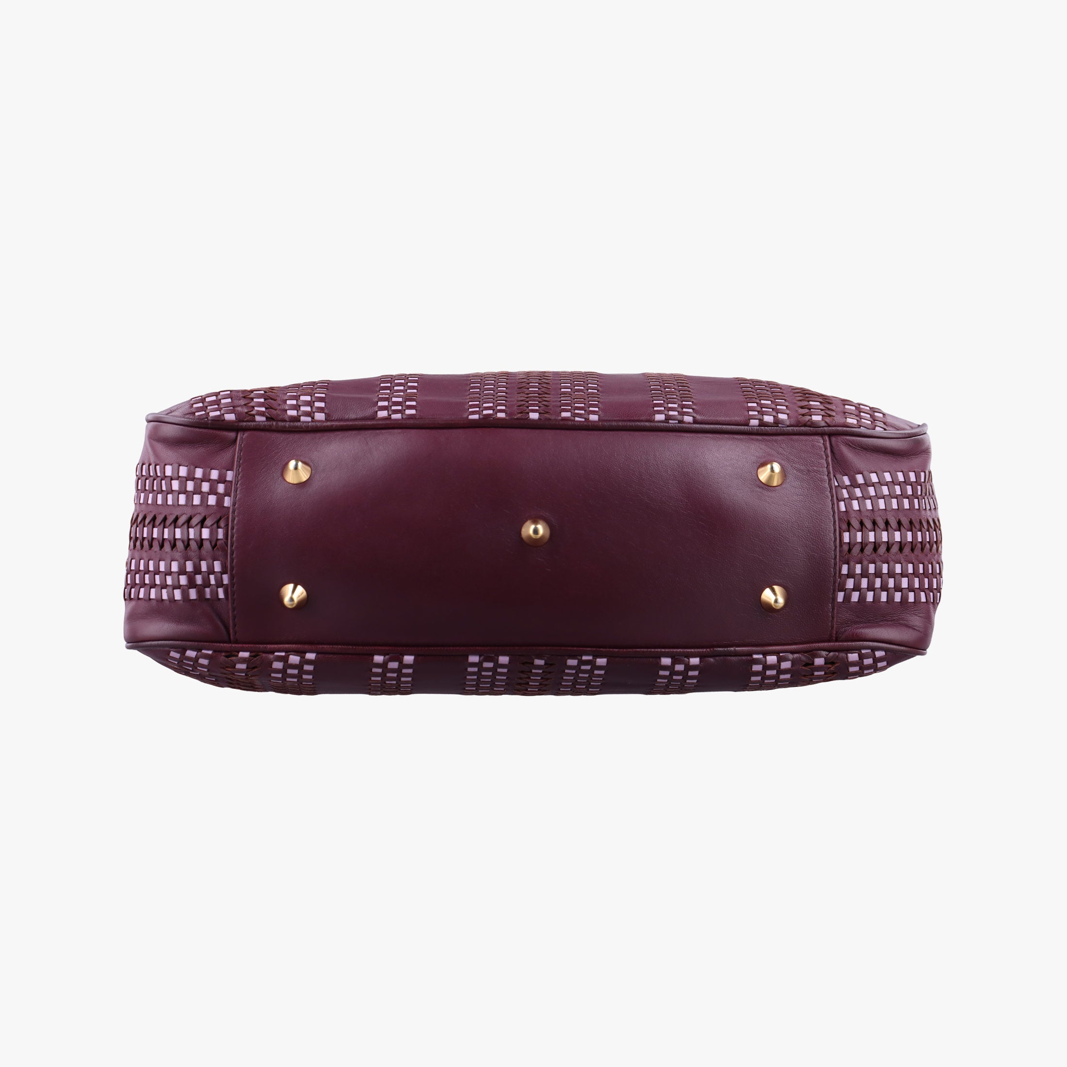 Pre-owned Christian Dior Soft Lady Dior Tote Purple Leather  handbag | stylenewstar
