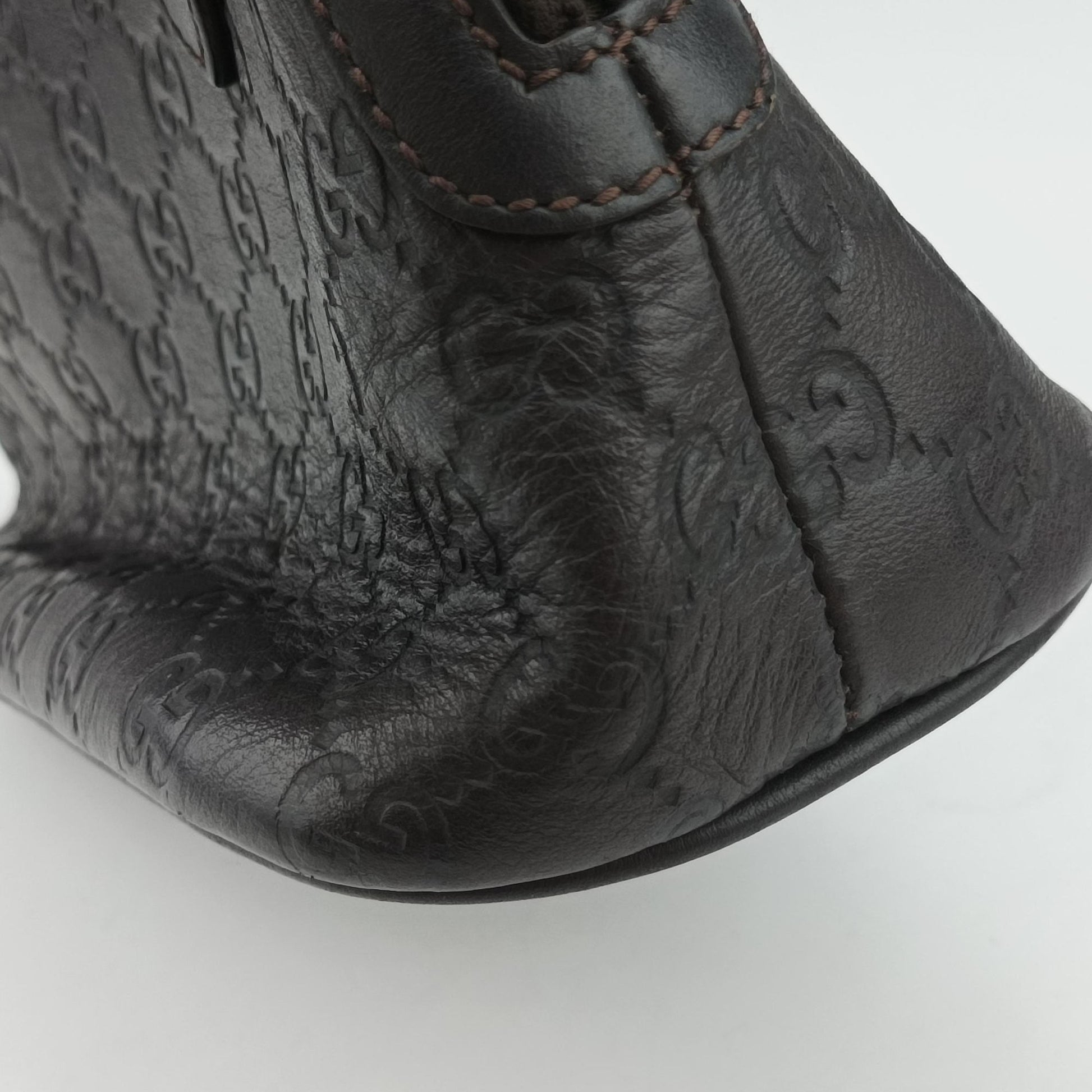 Microguccissima dome Black Leather 341504 I020191728マイクログッチシマ ブラック レザー 341504 I020191728