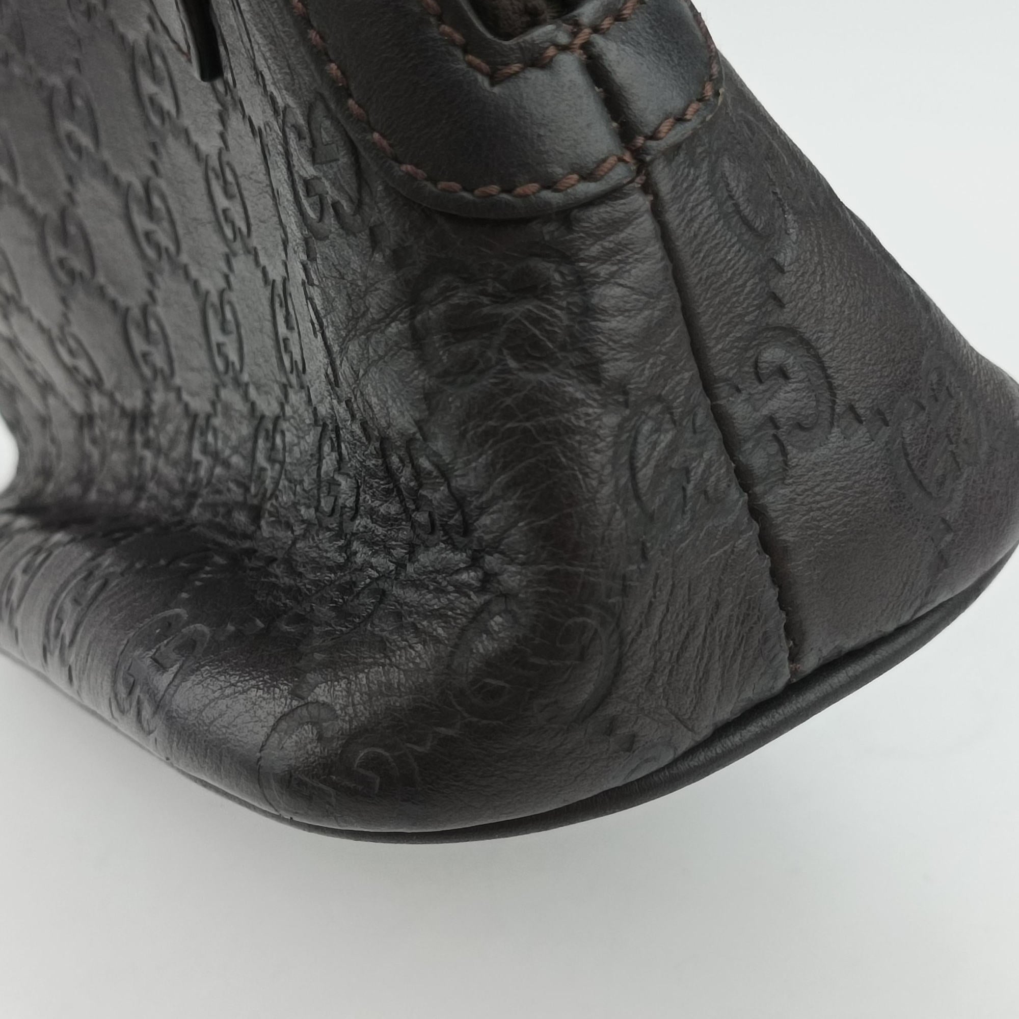 Microguccissima dome Black Leather 341504 I020191728マイクログッチシマ ブラック レザー 341504 I020191728