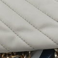 GG Marmont White×navy Leather 443497 F032499445GGマーモント ホワイト×ネイビー レザー 443497 F032499445