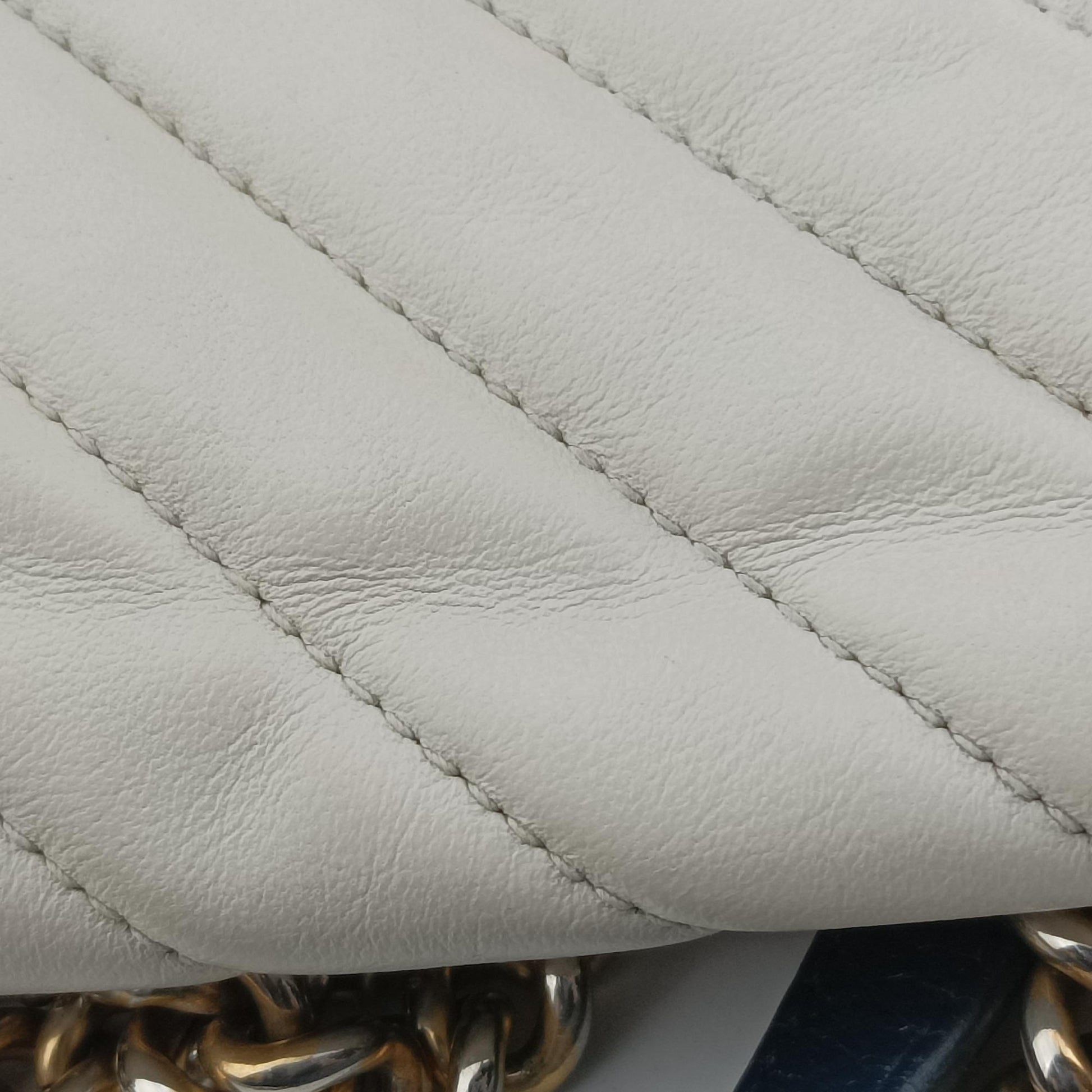GG Marmont White×navy Leather 443497 F032499445GGマーモント ホワイト×ネイビー レザー 443497 F032499445
