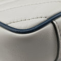 GG Marmont White×navy Leather 443497 F032499445GGマーモント ホワイト×ネイビー レザー 443497 F032499445
