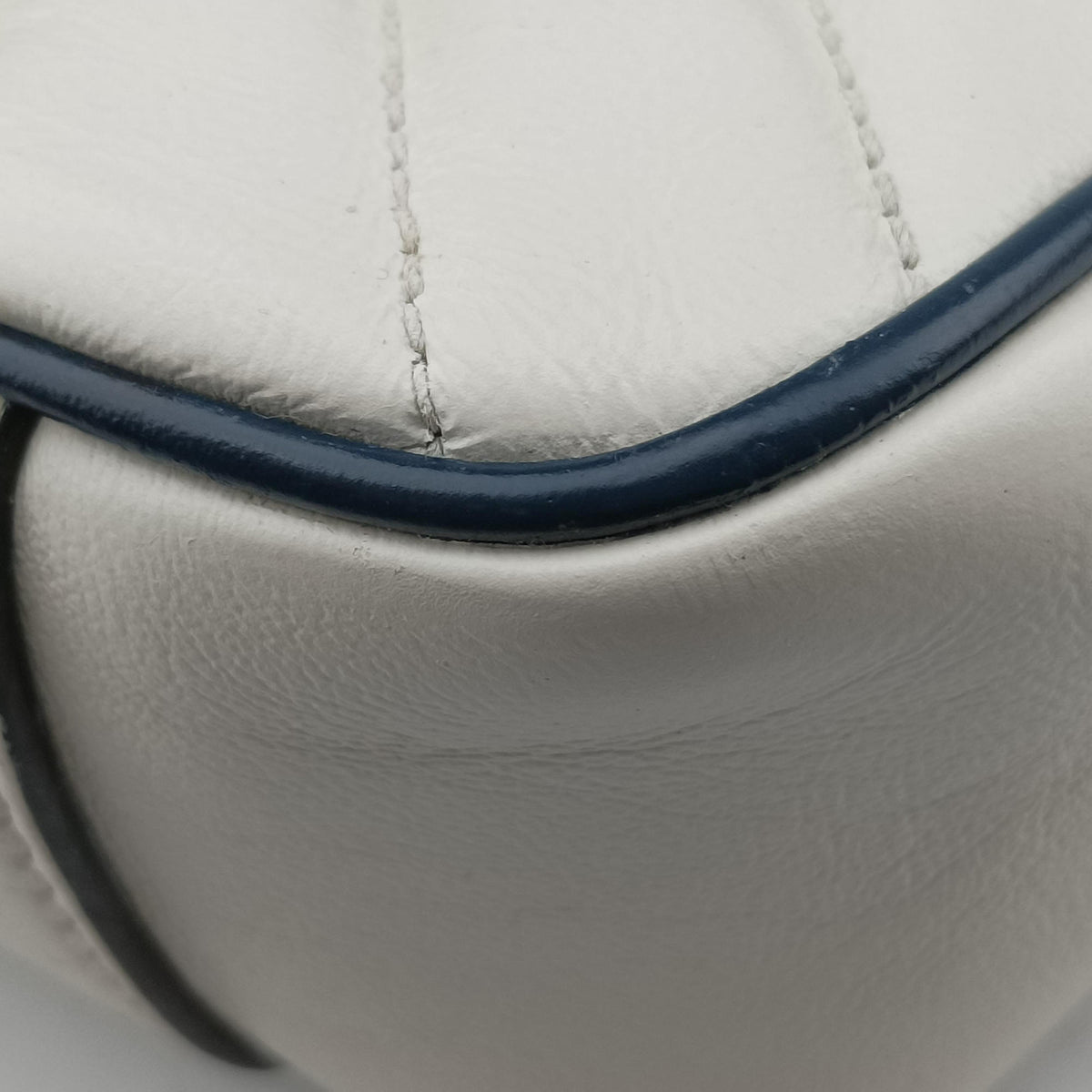 GG Marmont White×navy Leather 443497 F032499445GGマーモント ホワイト×ネイビー レザー 443497 F032499445