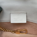 Pre-owned Gucci Sylvie Ivory×Navy×Red Leather 494646 shoulderbag | stylenewstar