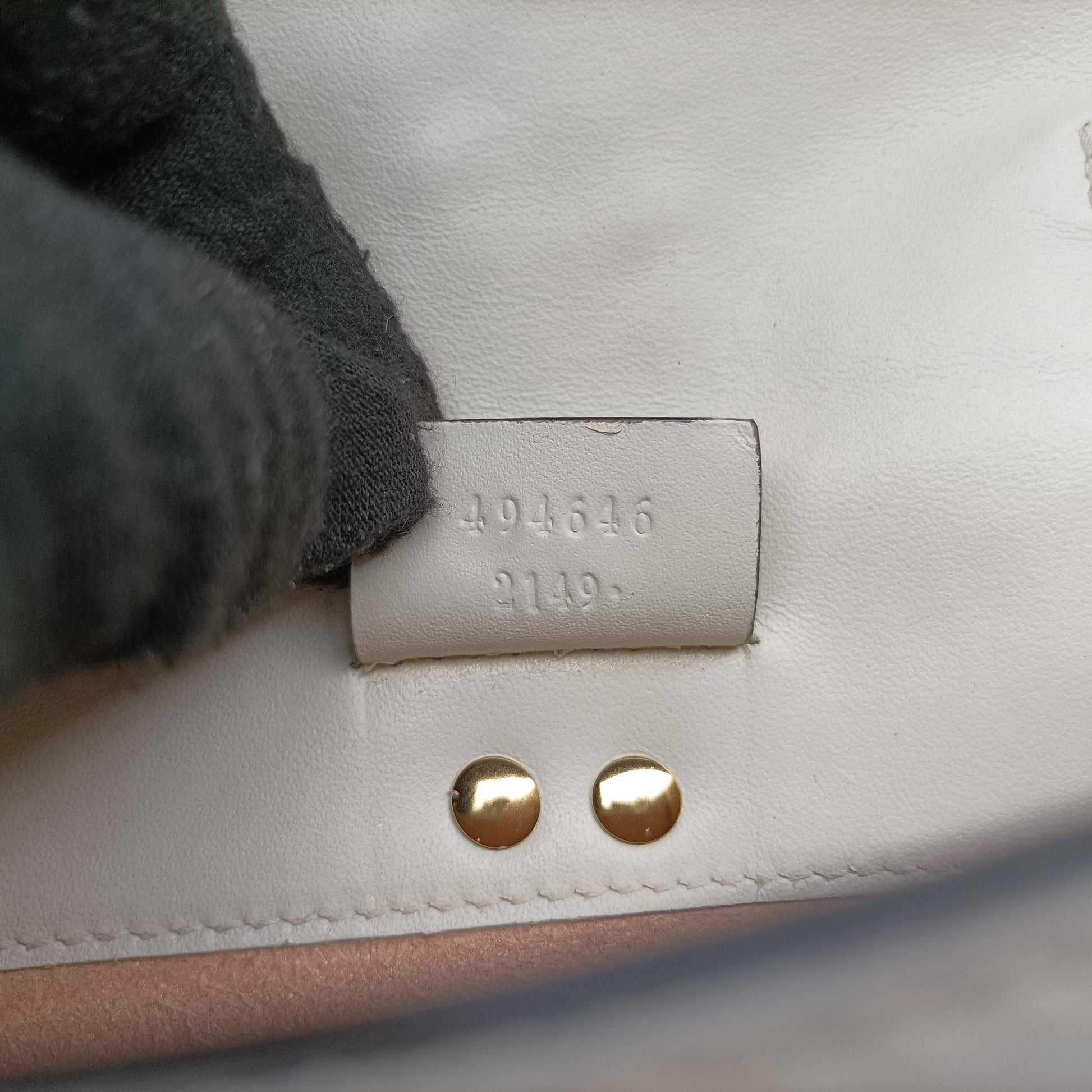 Pre-owned Gucci Sylvie Ivory×Navy×Red Leather 494646 shoulderbag | stylenewstar