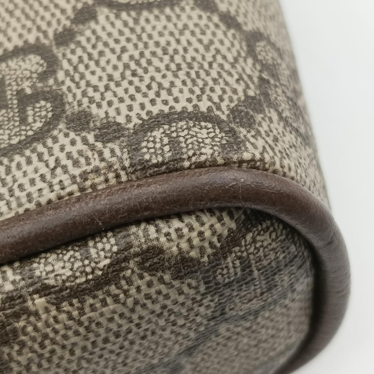 Ophidia Brown PVC coated canvas×Leather 517076 H024289654オフィディア ブラウン PVCコーティングキャンバス×レザー 517076 H024289654