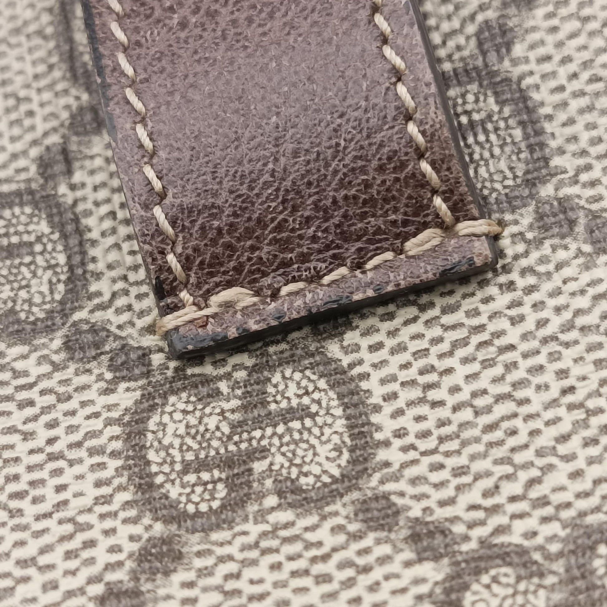 Ophidia Brown PVC coated canvas×Leather 517076 H024289654オフィディア ブラウン PVCコーティングキャンバス×レザー 517076 H024289654