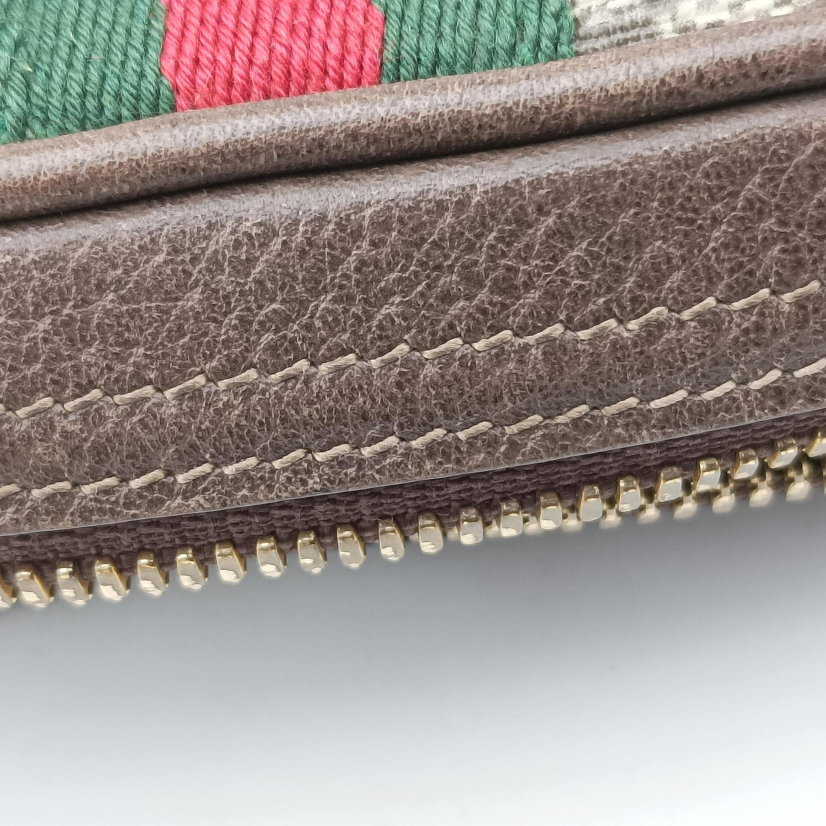 Ophidia Brown PVC coated canvas×Leather 517076 H024289654オフィディア ブラウン PVCコーティングキャンバス×レザー 517076 H024289654