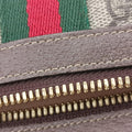 Ophidia Brown PVC coated canvas×Leather 517076 H024289654オフィディア ブラウン PVCコーティングキャンバス×レザー 517076 H024289654