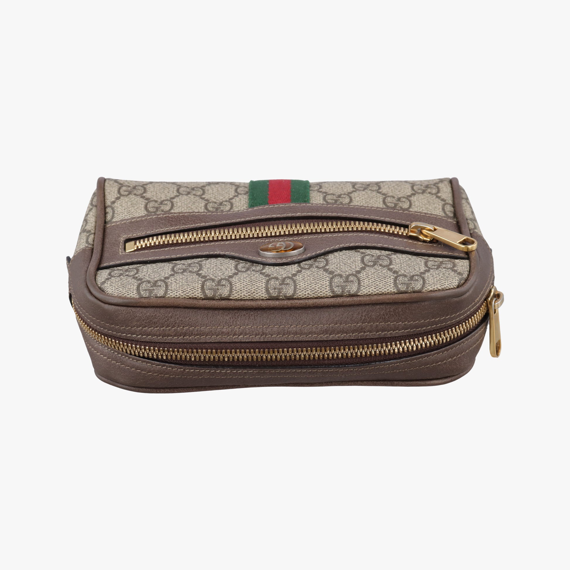 Ophidia Brown PVC coated canvas×Leather 517076 H024289654オフィディア ブラウン PVCコーティングキャンバス×レザー 517076 H024289654