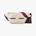 Vintage Gucci Print White Leather 530412 bum bag/waist bag | stylenewstar