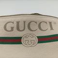 Vintage Gucci Print White Leather 530412 bum bag/waist bag | stylenewstar