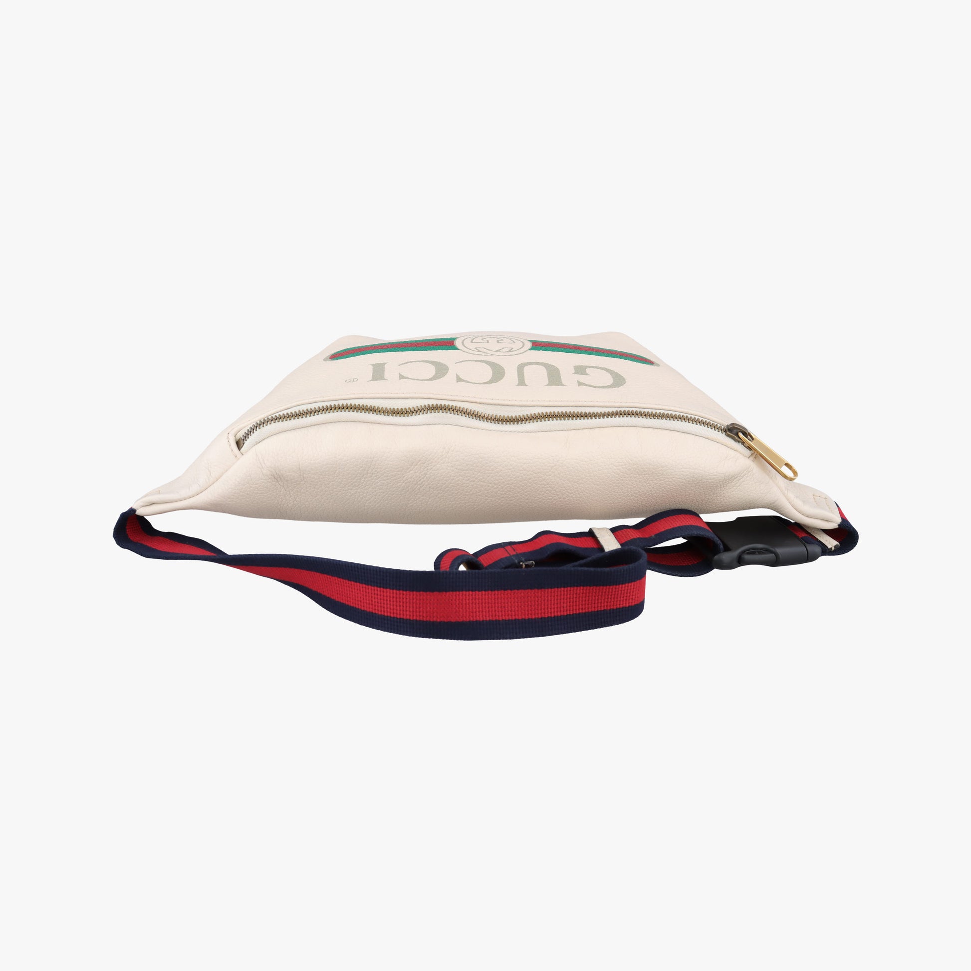 Vintage Gucci Print White Leather 530412 bum bag/waist bag | stylenewstar