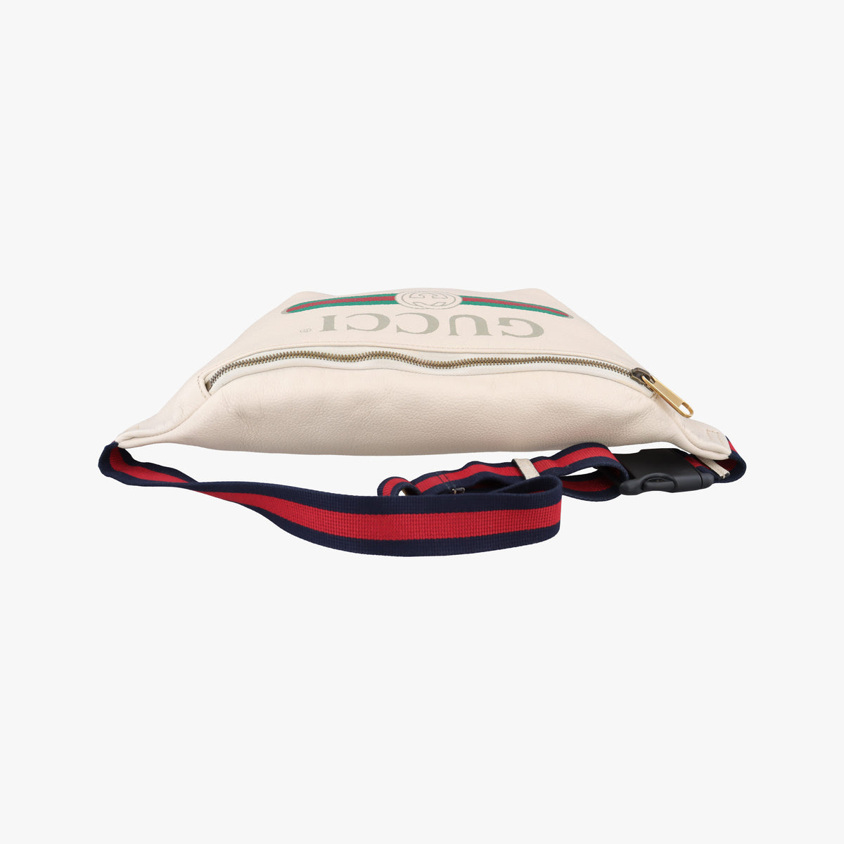Vintage Gucci Print White Leather 530412 bum bag/waist bag | stylenewstar