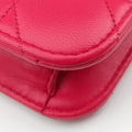 Pre-owned Christian Dior Cannage New Lock Red lambskin  shoulderbag | stylenewstar