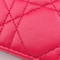 Pre-owned Christian Dior Cannage New Lock Red lambskin  shoulderbag | stylenewstar
