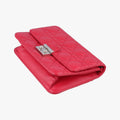 Pre-owned Christian Dior Cannage New Lock Red lambskin  shoulderbag | stylenewstar