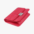 Pre-owned Christian Dior Cannage New Lock Red lambskin  shoulderbag | stylenewstar