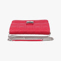 Pre-owned Christian Dior Cannage New Lock Red lambskin  shoulderbag | stylenewstar