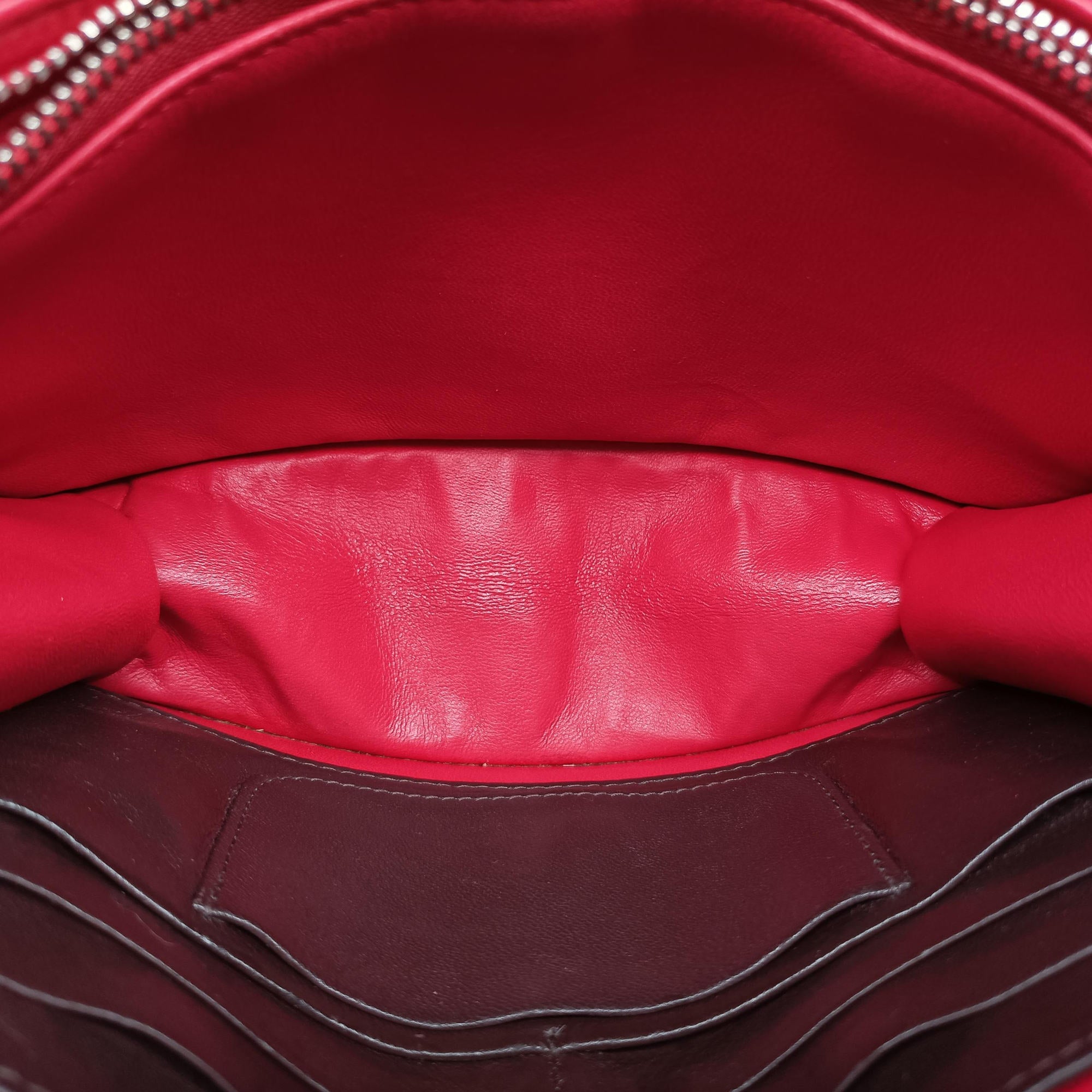 Pre-owned Christian Dior Cannage New Lock Red lambskin  shoulderbag | stylenewstar