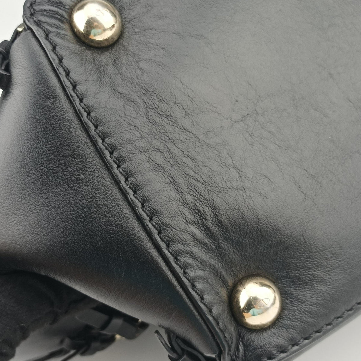 Pre-owned Valentino Buckle Strappy Satchel Black Leather  shoulderbag | stylenewstar
