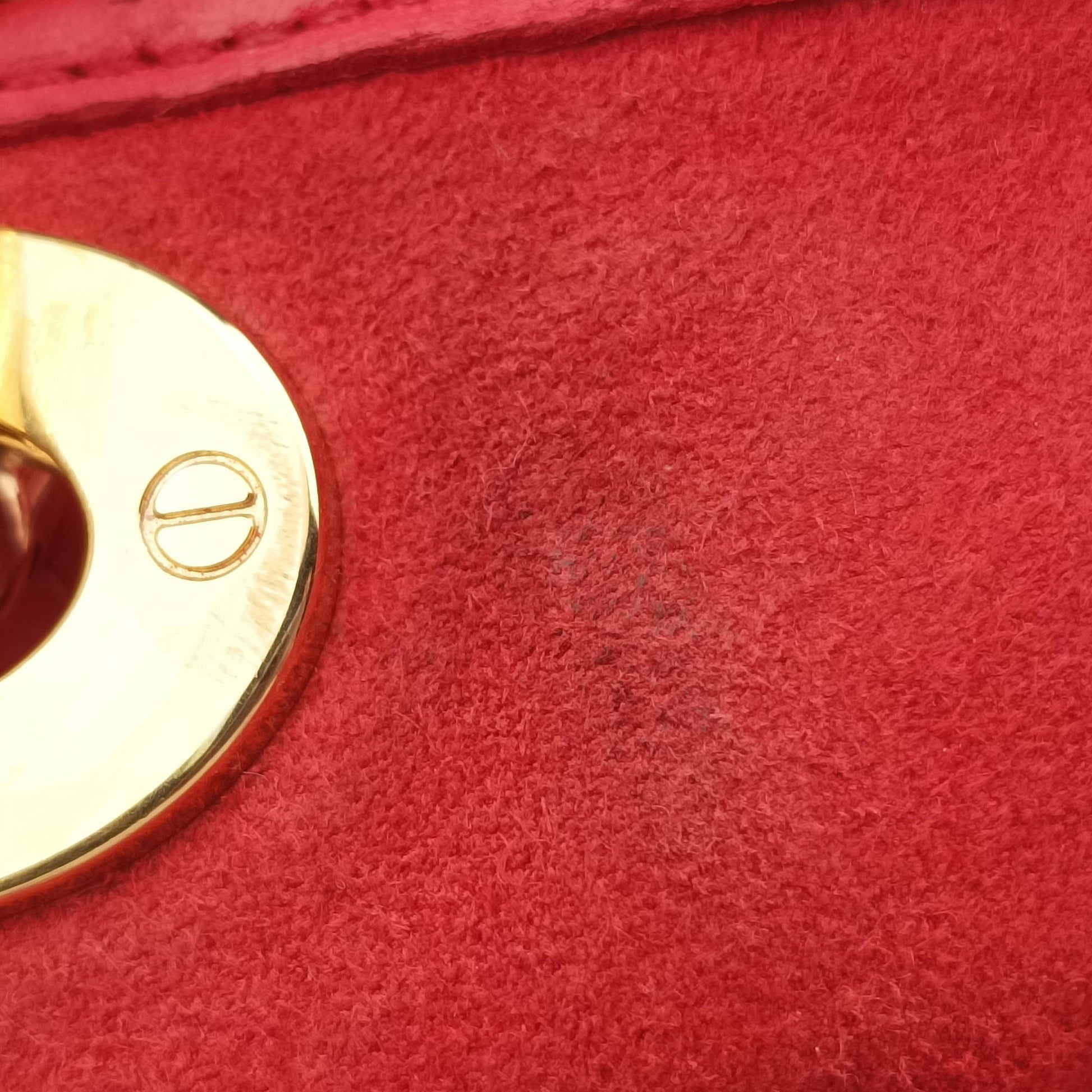 Pre-owned Christian Dior Soft Lady Dior Red lambskin  handbag | stylenewstar