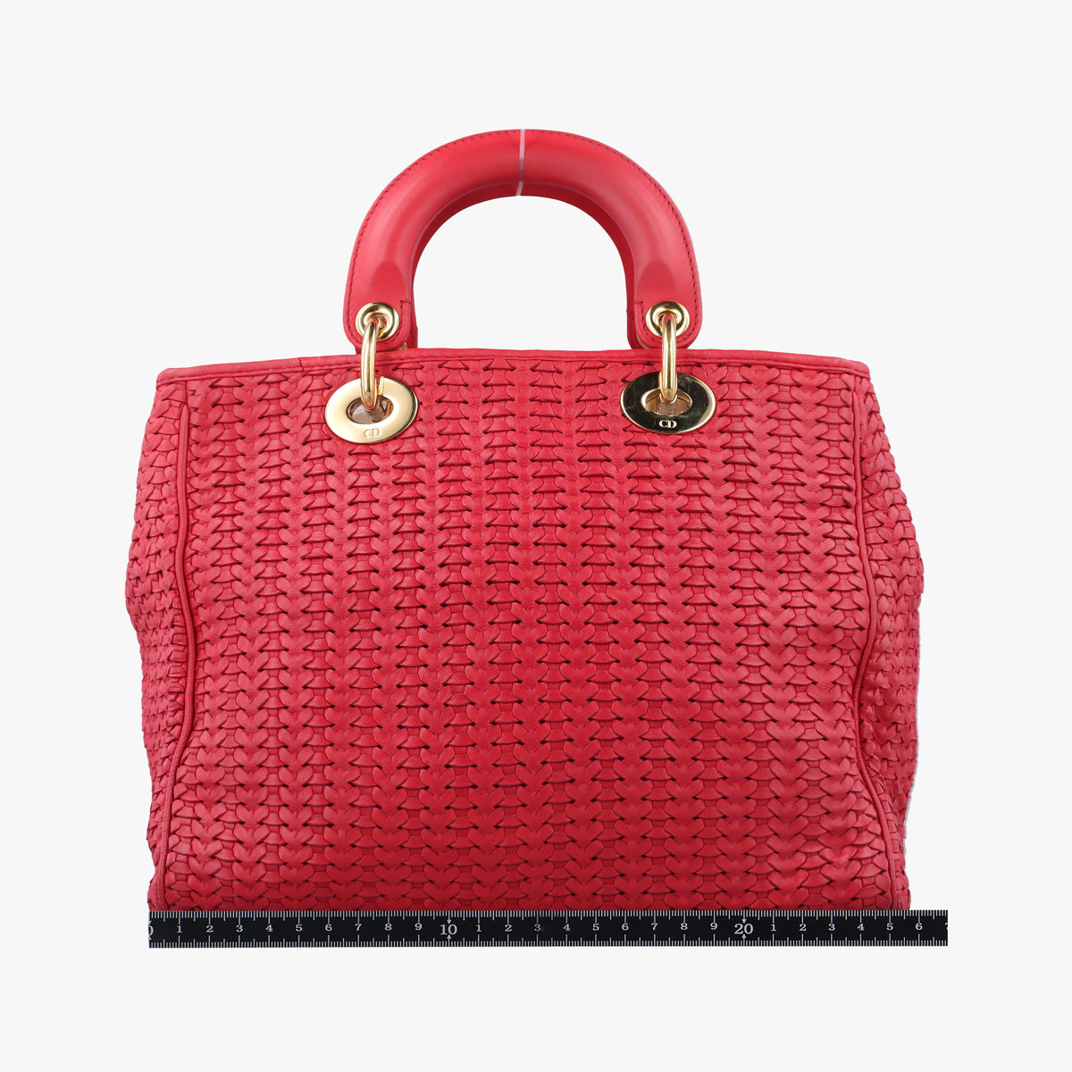 Pre-owned Christian Dior Soft Lady Dior Red lambskin  handbag | stylenewstar