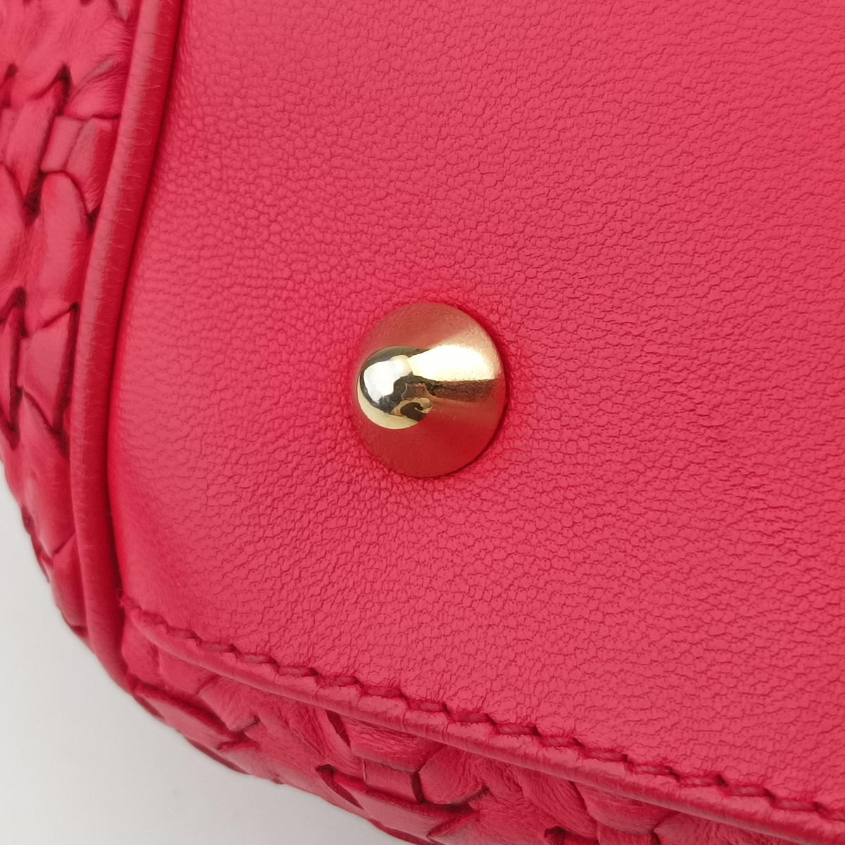 Pre-owned Christian Dior Soft Lady Dior Red lambskin  handbag | stylenewstar