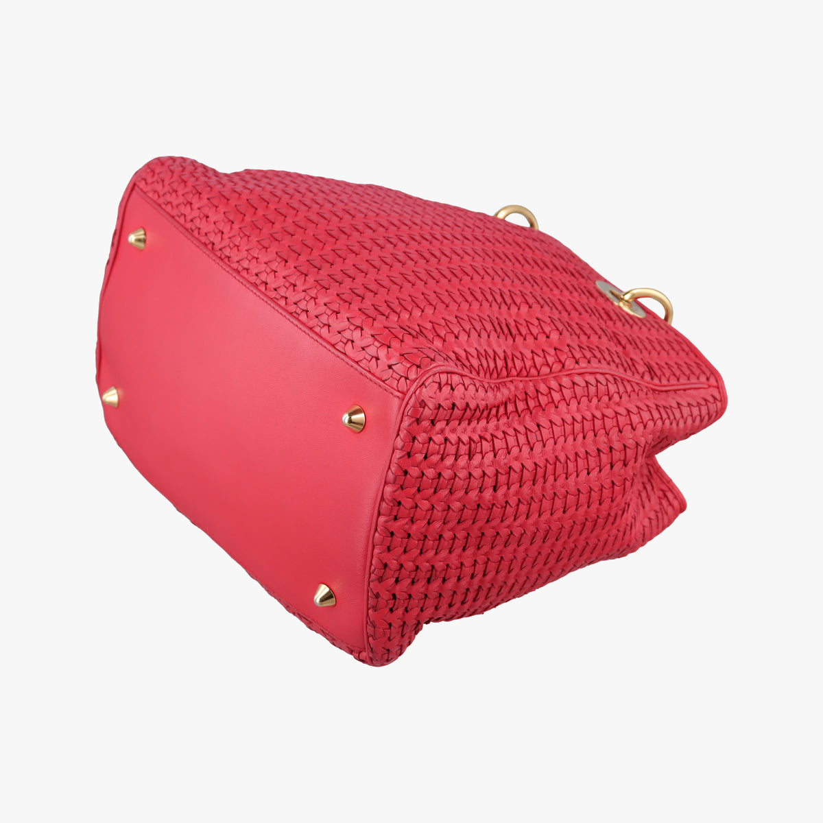 Pre-owned Christian Dior Soft Lady Dior Red lambskin  handbag | stylenewstar
