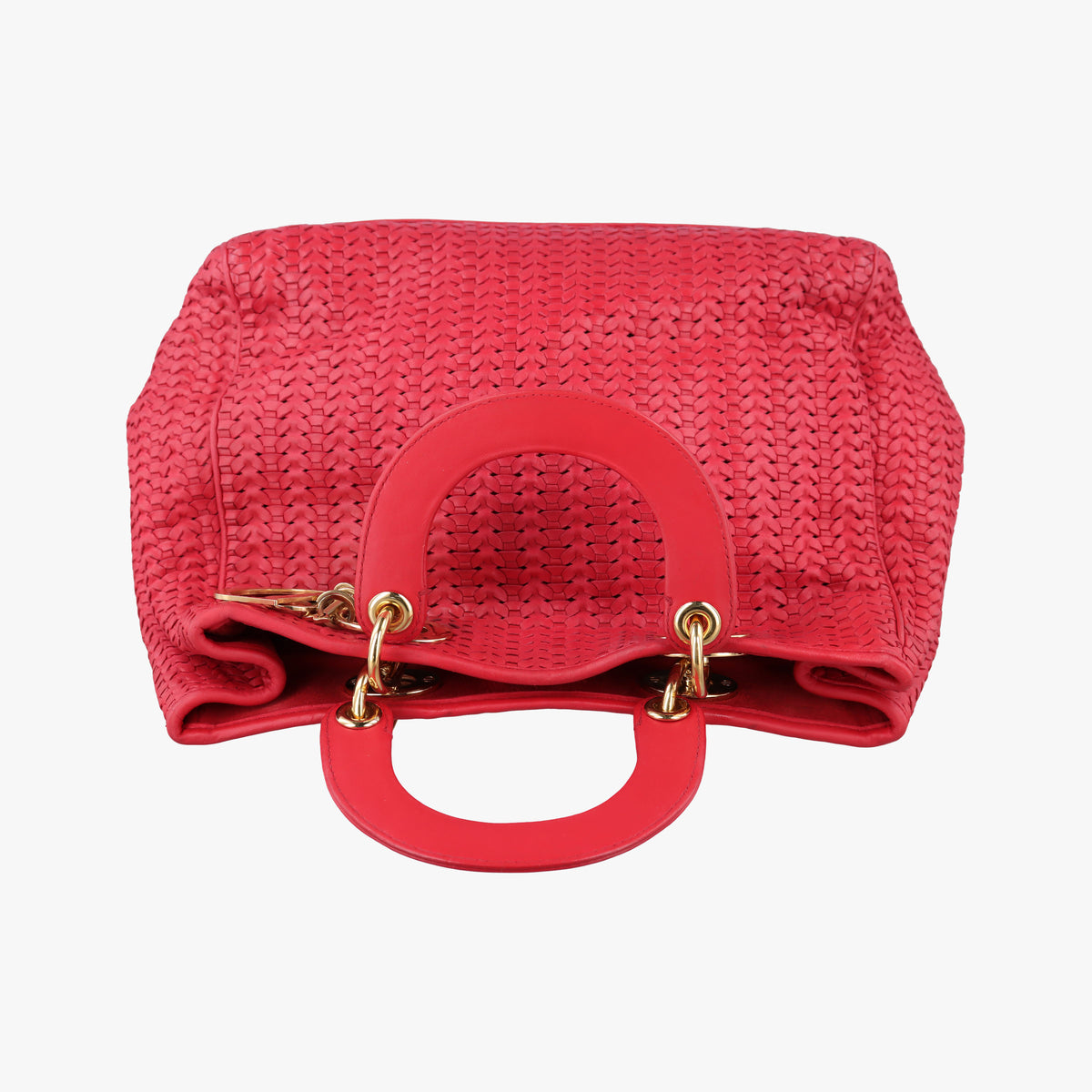 Pre-owned Christian Dior Soft Lady Dior Red lambskin  handbag | stylenewstar