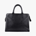 Pre-owned Bottega Veneta Intrecciato Black lambskin  handbag | stylenewstar