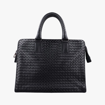 Pre-owned Bottega Veneta Intrecciato Black lambskin  handbag | stylenewstar