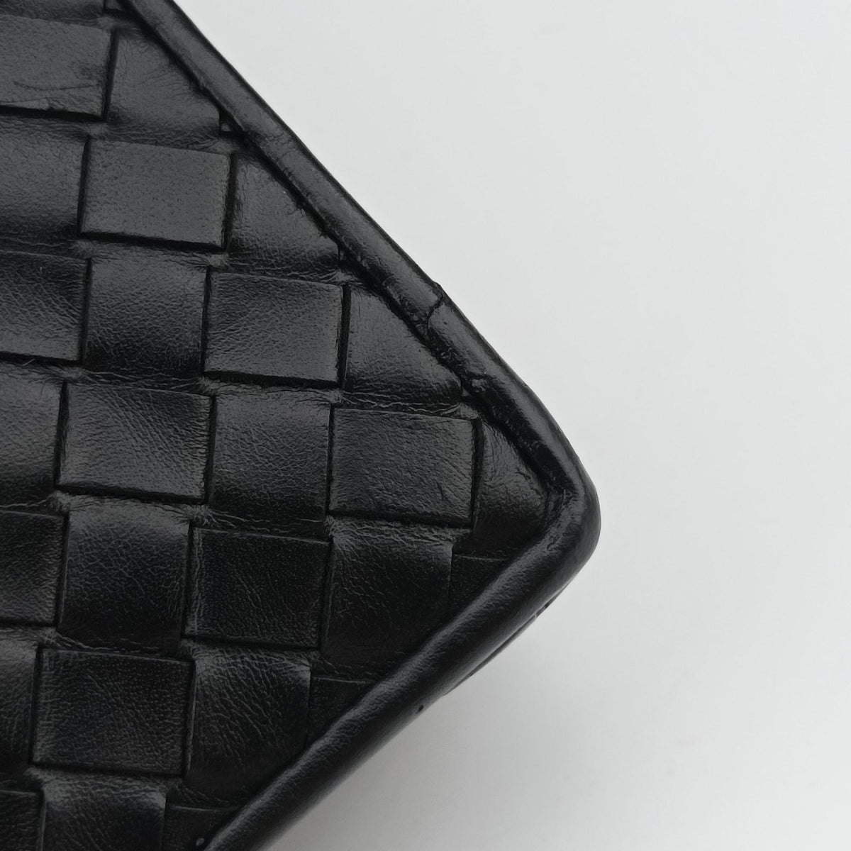 Pre-owned Bottega Veneta Intrecciato Black lambskin  handbag | stylenewstar