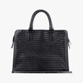 Pre-owned Bottega Veneta Intrecciato Black lambskin  handbag | stylenewstar
