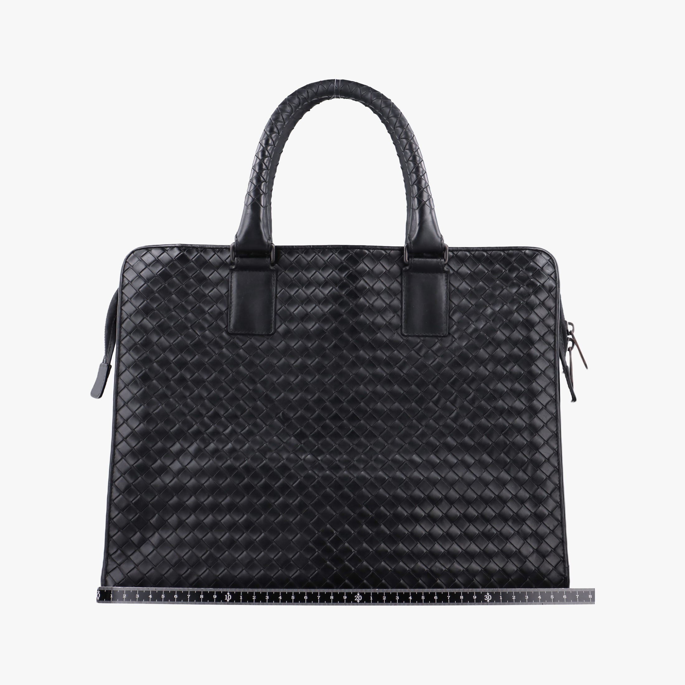 Pre-owned Bottega Veneta Intrecciato Black lambskin  handbag | stylenewstar