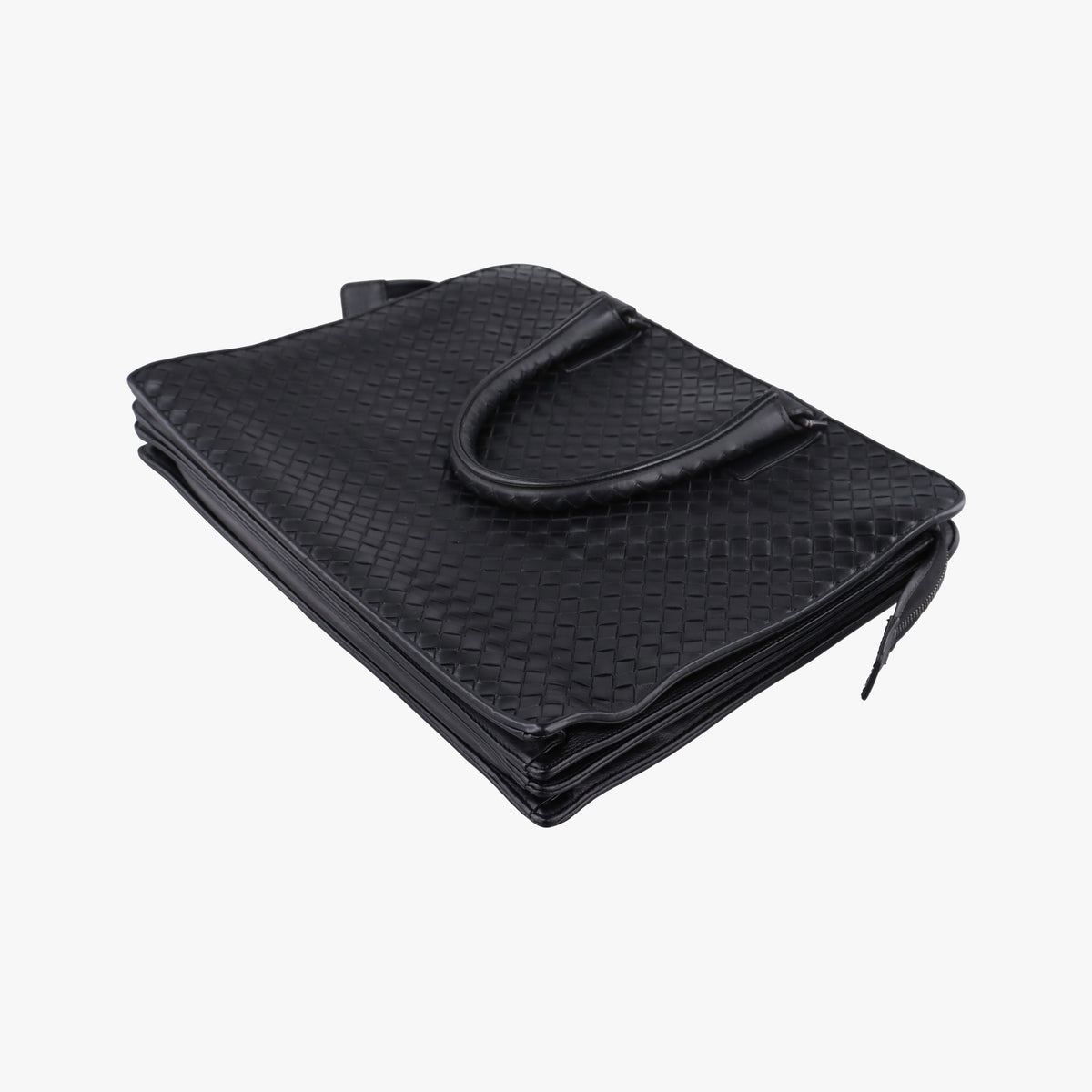 Pre-owned Bottega Veneta Intrecciato Black lambskin  handbag | stylenewstar