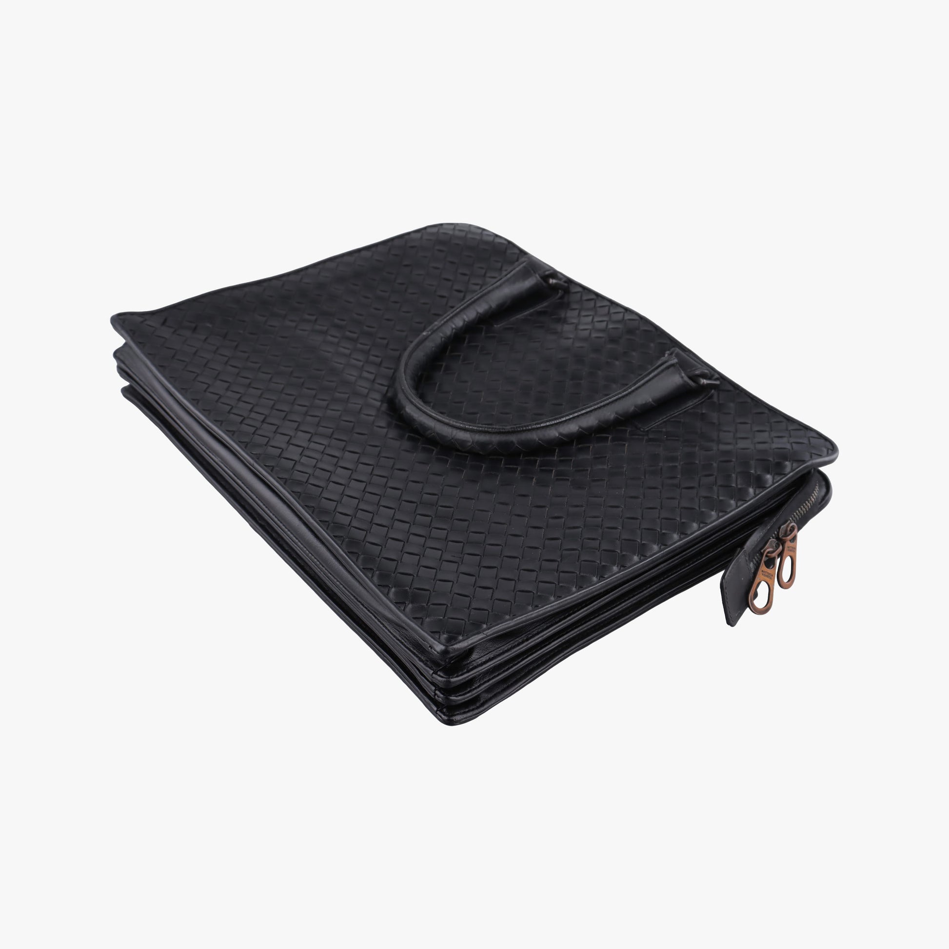 Pre-owned Bottega Veneta Intrecciato Black lambskin  handbag | stylenewstar