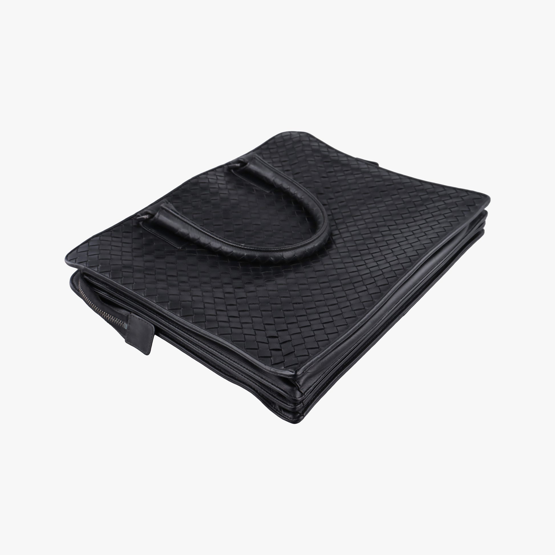 Pre-owned Bottega Veneta Intrecciato Black lambskin  handbag | stylenewstar