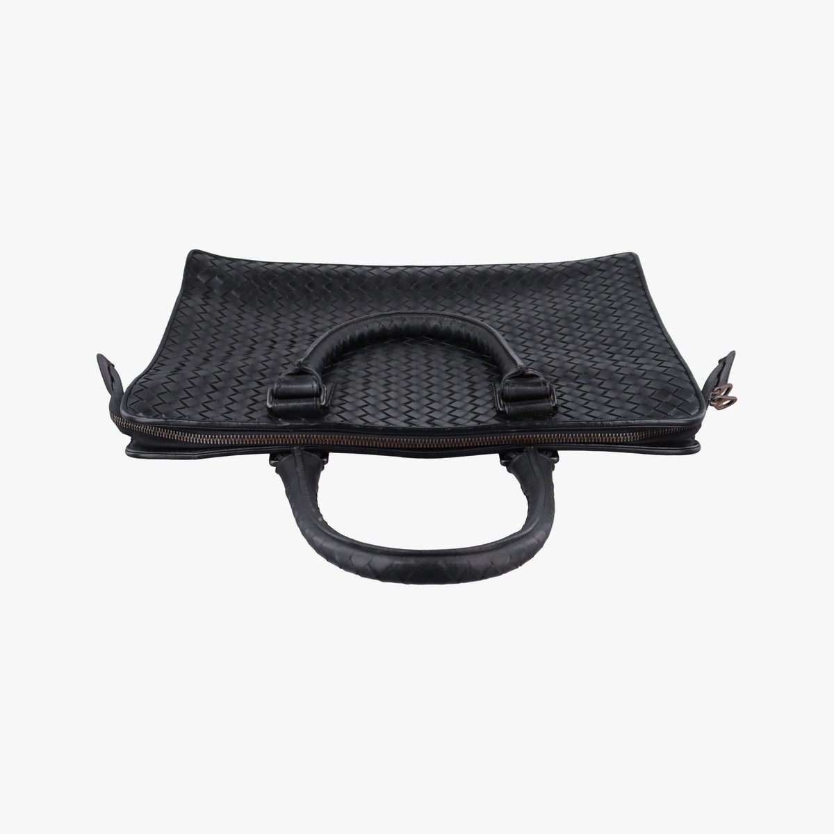 Pre-owned Bottega Veneta Intrecciato Black lambskin  handbag | stylenewstar
