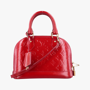Pre-owned Louis Vuitton Alma BB CERISE Vernis M90174 shoulderbag | stylenewstar