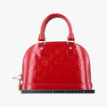 Pre-owned Louis Vuitton Alma BB CERISE Vernis M90174 shoulderbag | stylenewstar