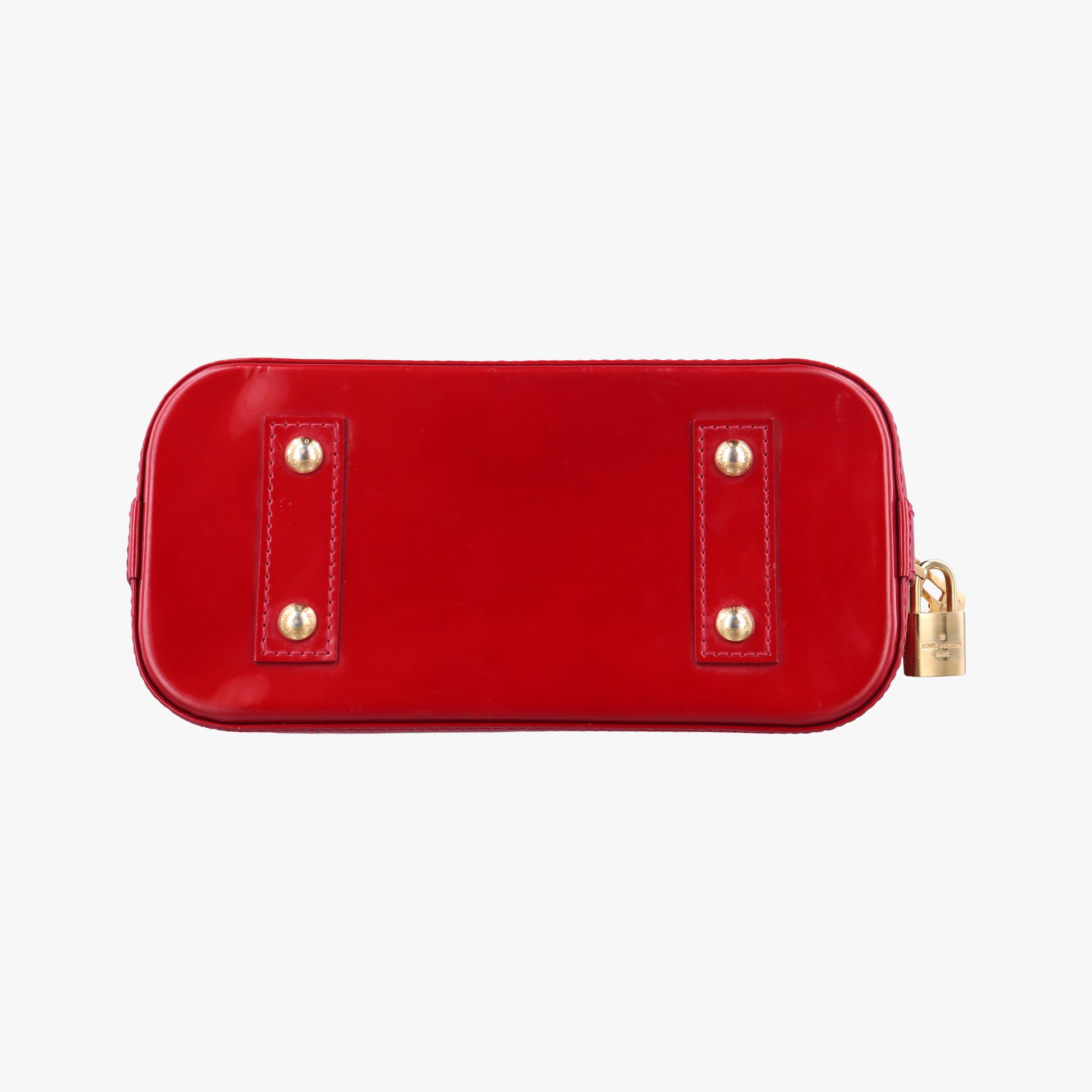 Pre-owned Louis Vuitton Alma BB CERISE Vernis M90174 shoulderbag | stylenewstar