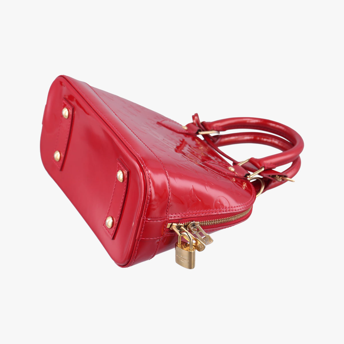 Pre-owned Louis Vuitton Alma BB CERISE Vernis M90174 shoulderbag | stylenewstar
