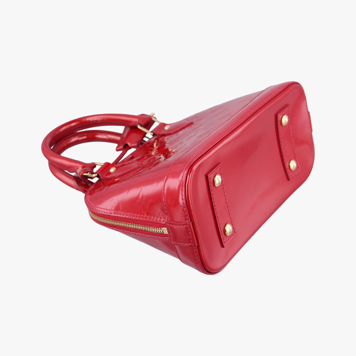 Pre-owned Louis Vuitton Alma BB CERISE Vernis M90174 shoulderbag | stylenewstar