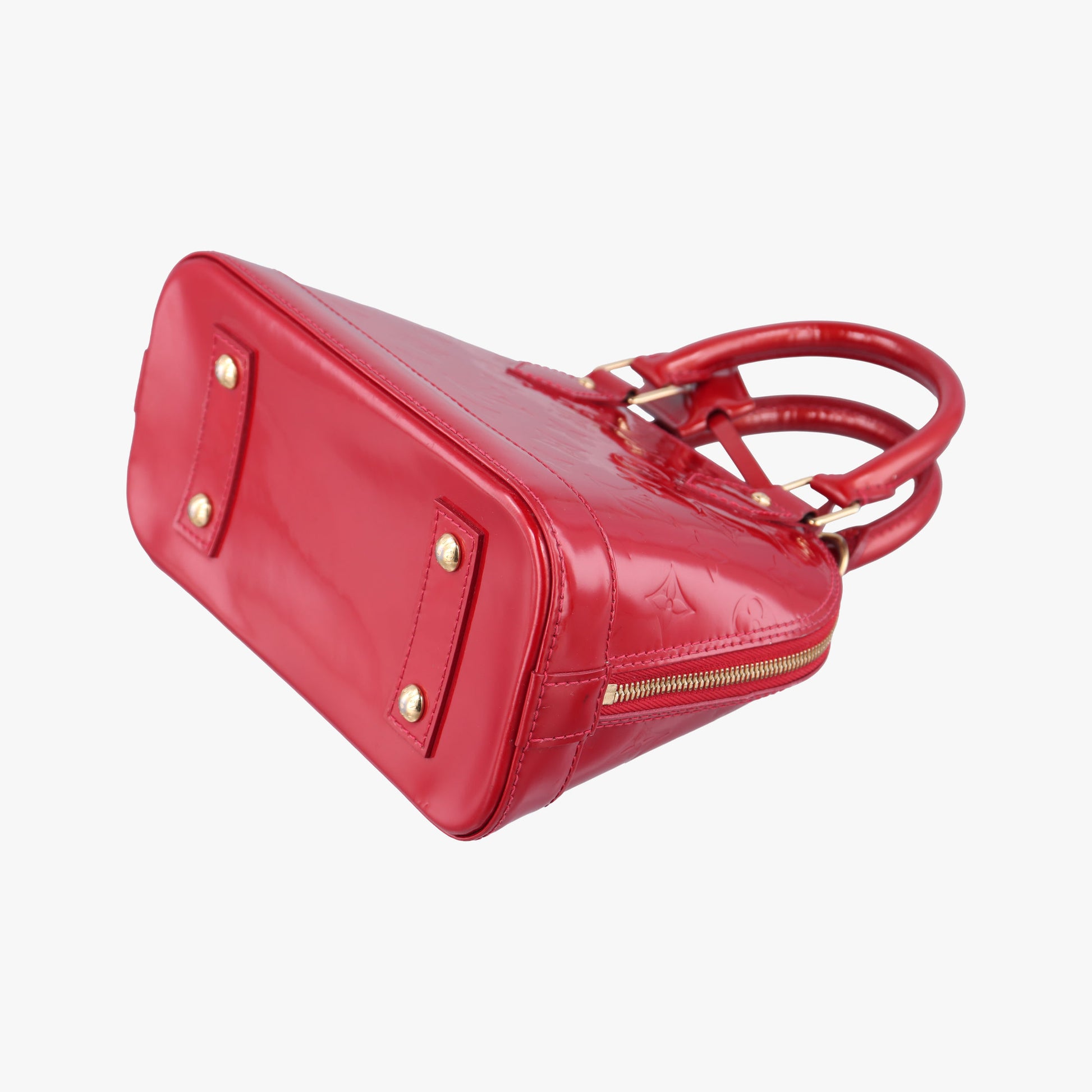 Pre-owned Louis Vuitton Alma BB CERISE Vernis M90174 shoulderbag | stylenewstar