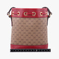 Doraemon collaboration Beige×Bordeaux×Multicolor PVC coated canvas×leather 647801 D034208203ドラえもんコラボ ベージュ×ボルドー×マルチカラー PVCコーティングキャンバス×レザー 647801 D034208203