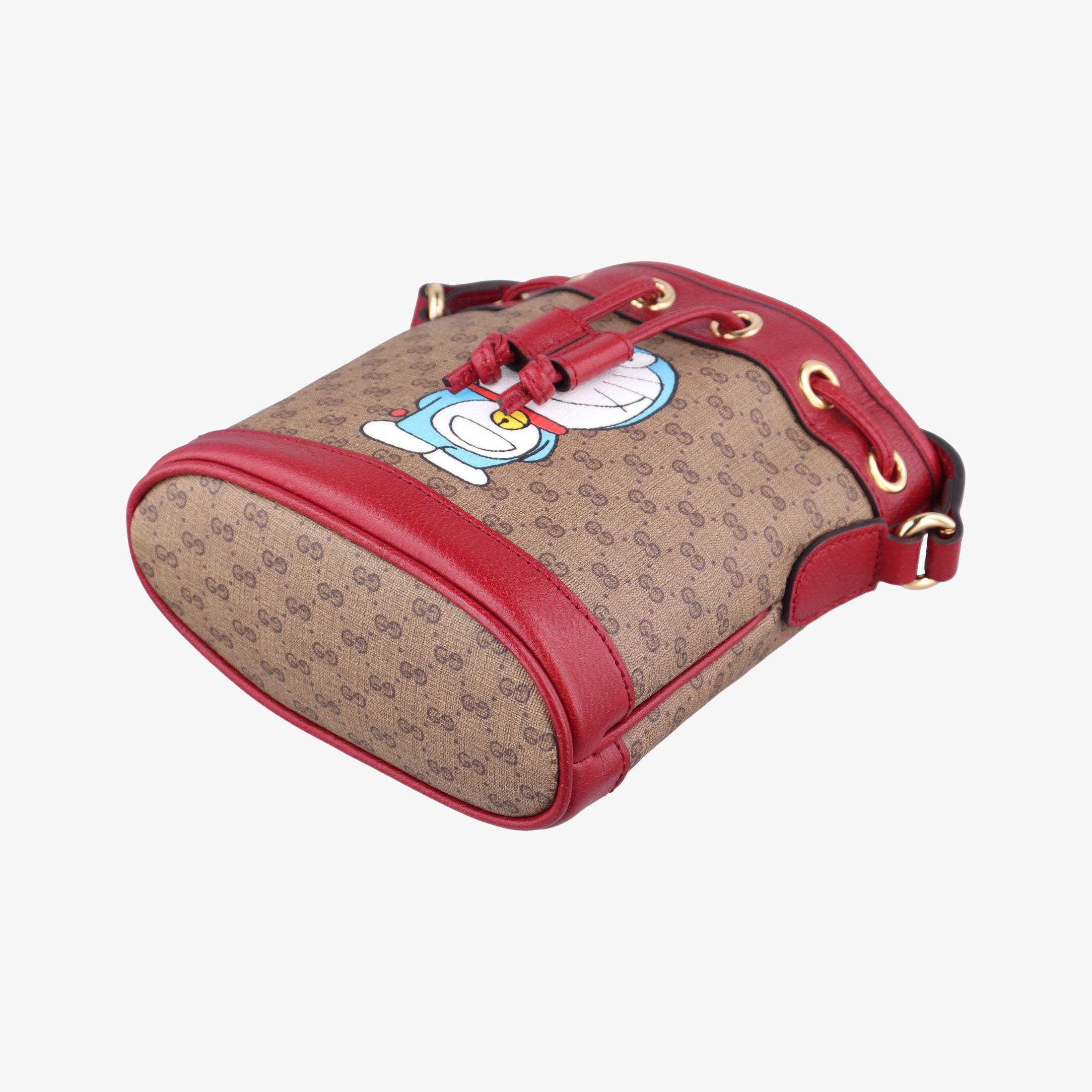 Doraemon collaboration Beige×Bordeaux×Multicolor PVC coated canvas×leather 647801 D034208203ドラえもんコラボ ベージュ×ボルドー×マルチカラー PVCコーティングキャンバス×レザー 647801 D034208203