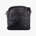 GG Imprime Messenger Black Leather 201448 G011880602GGインプリメ メッセンジャー ブラック レザー 201448 G011880602