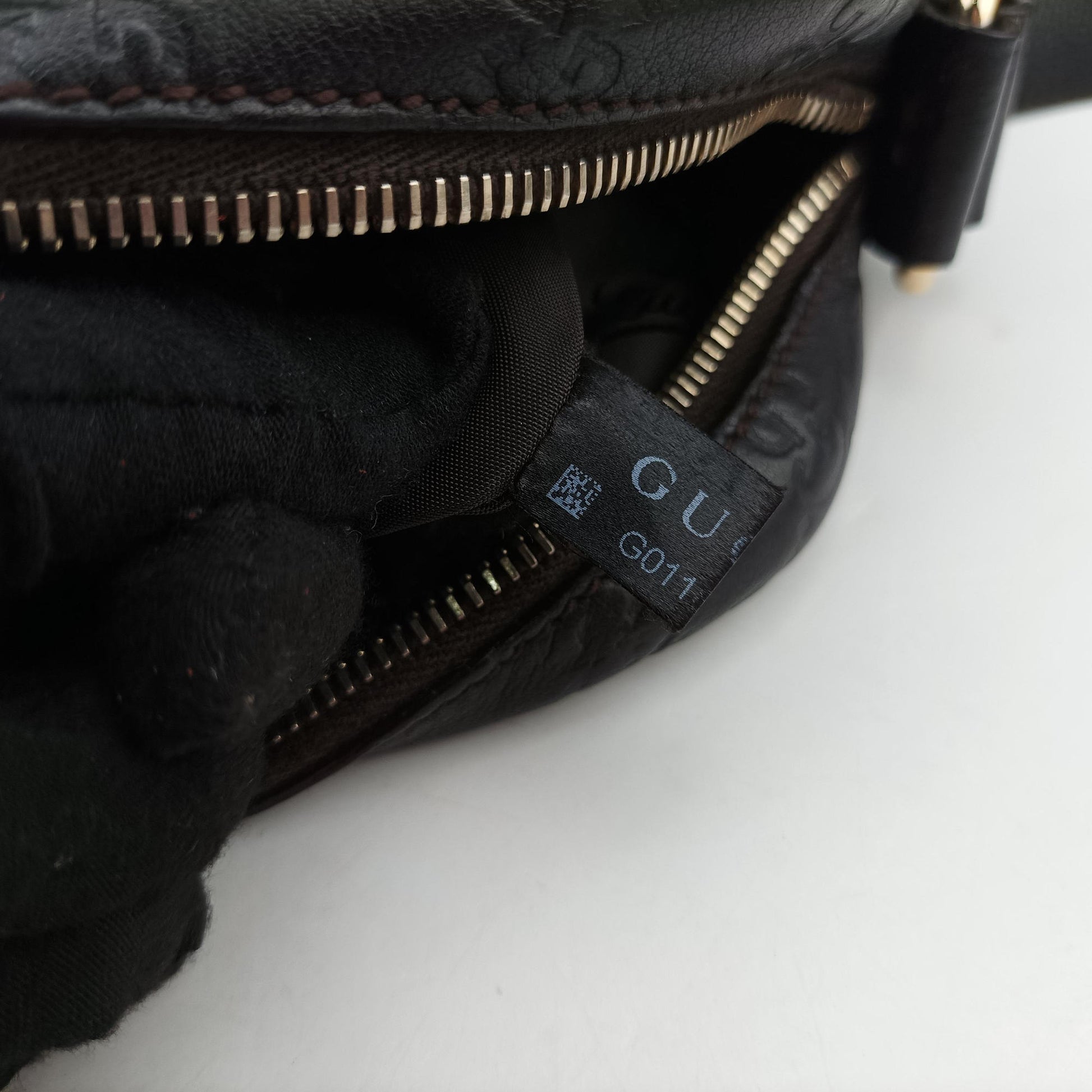 GG Imprime Messenger Black Leather 201448 G011880602GGインプリメ メッセンジャー ブラック レザー 201448 G011880602